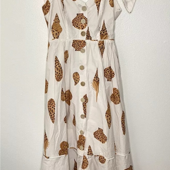 Farm Rio Seashell Print Dress sz XS - Picture 3 of 6